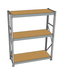 Стеллаж грузовой СГР 2500x1200x600 3 полки (ДСП) Стеллаж грузовой СГР 2500x1200x600 3 полки (ДСП)