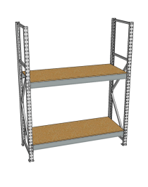 Стеллаж грузовой СГР 2000x1200x800 2 полки (ДСП) Стеллаж грузовой СГР 2000x1200x800 2 полки (ДСП)