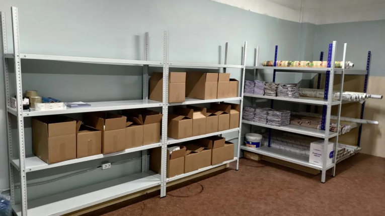 Стеллаж металлический Титан МС-500 2000х1500х400 4 полки купить в Вологде Стеллаж металлический Титан МС-500 2000х1500х400 4 полки купить в Вологде