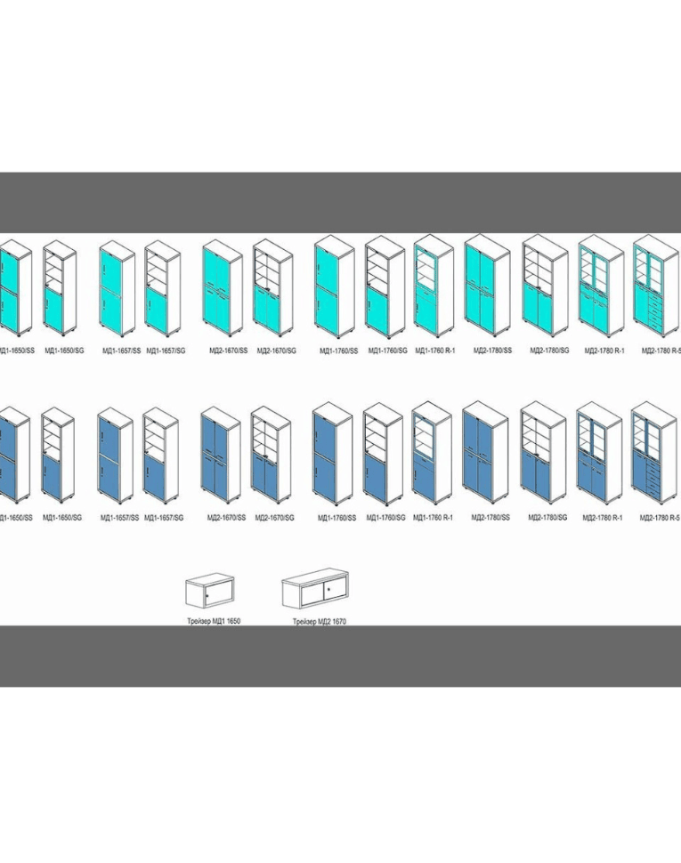 Медицинский шкаф HILFE МД 1 1650/SS купить в Вологде