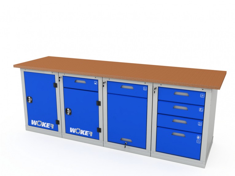 Верстак четырехтумбовый WOKER PRO 41224.2400 купить в Вологде