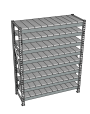 Стеллаж грузовой СГР 2500x1800x500 8 полок (металл)