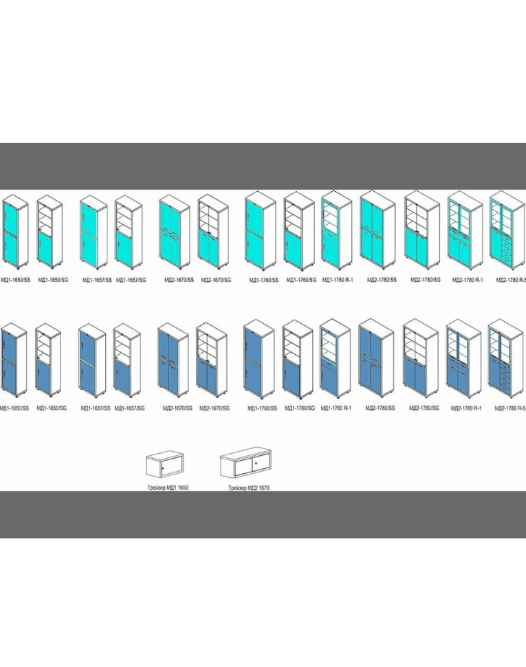 Медицинский шкаф HILFE МД 1 1760 R-1 купить в Вологде