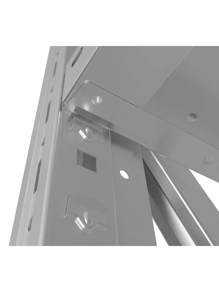 Стеллаж MS U 2000x1200x400 4 полки (280 кг, перф) купить в Вологде