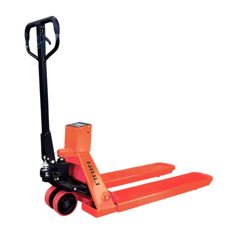 Гидравлическая рохля с весами CBY-II 2500 PDP (г/п 2500 кг, вилы 1150x550 мм) NIULI купить в Вологде