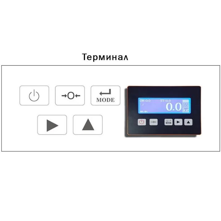 Гидравлическая рохля с весами CBY-II 2500 PDP (г/п 2500 кг, вилы 1150x550 мм) NIULI купить в Вологде
