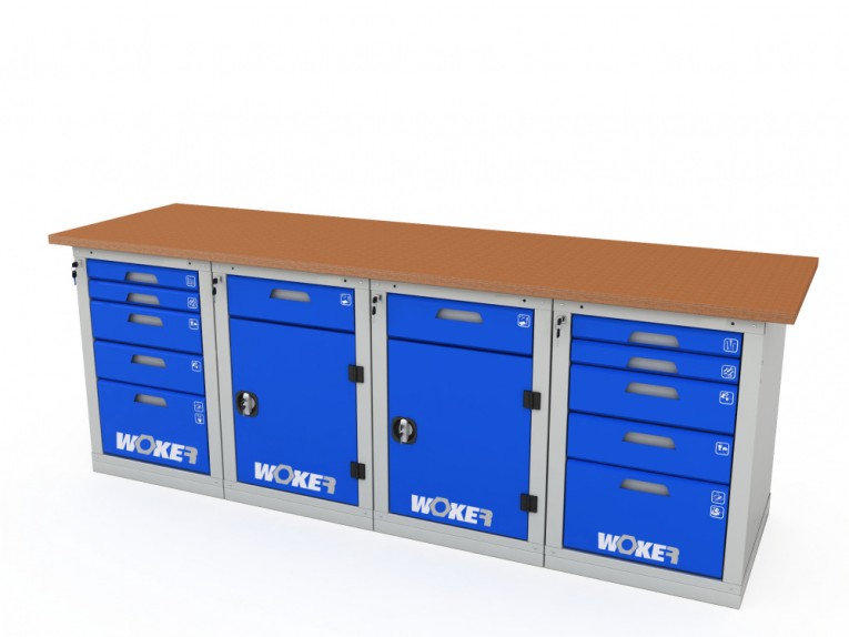 Верстак четырехтумбовый WOKER PRO 45225.2400 купить в Вологде