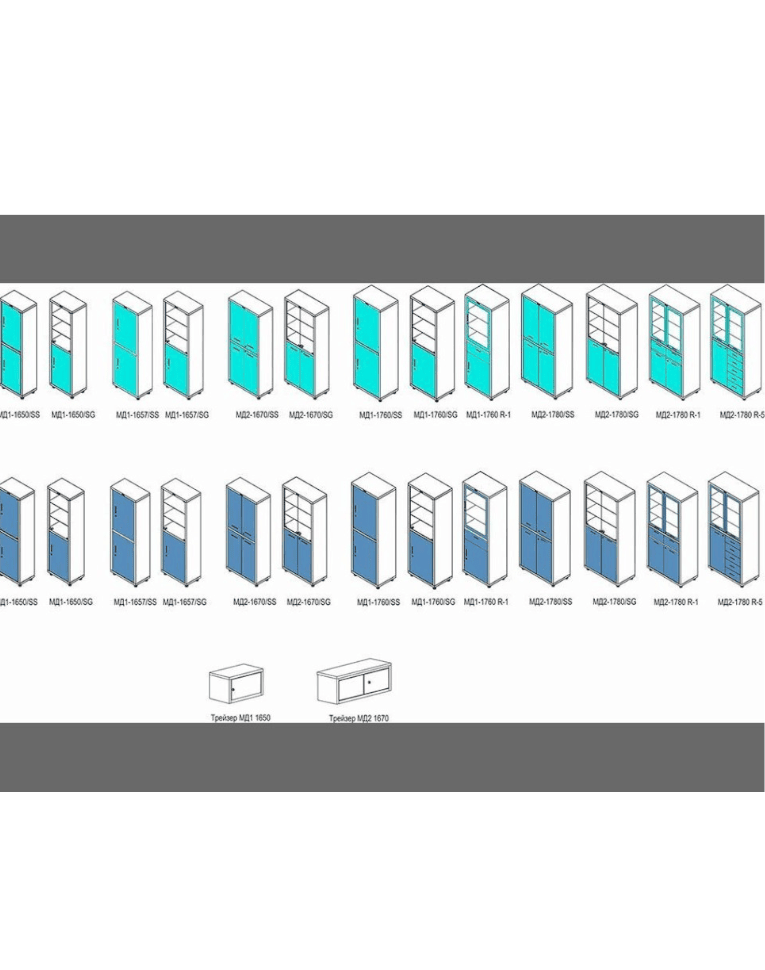 Медицинский шкаф HILFE МД 2 1670/SS купить в Вологде