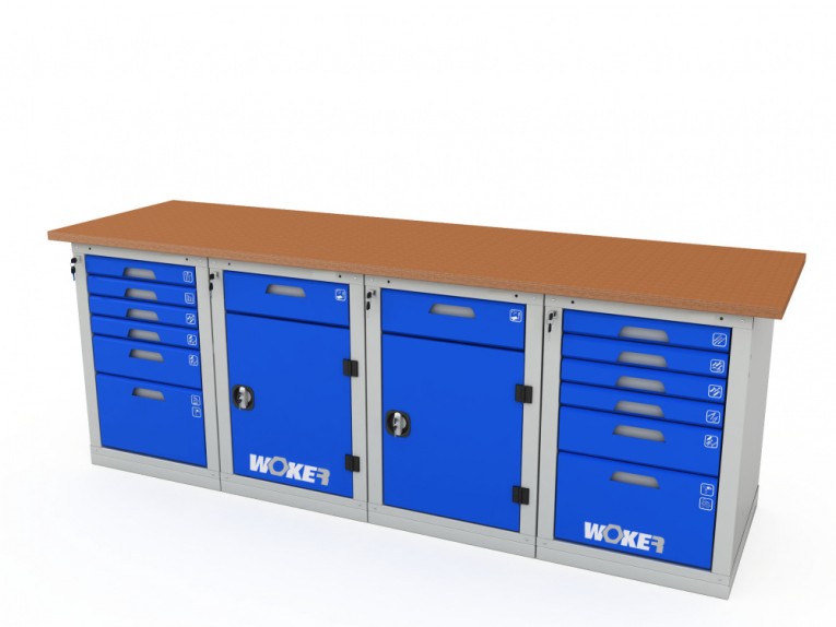 Верстак четырехтумбовый WOKER PRO 46226.2400 купить в Вологде