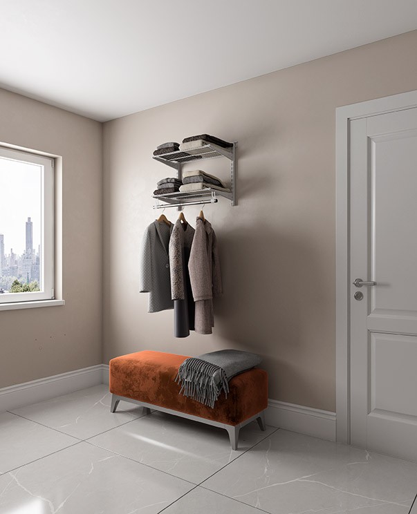 Гардеробная система Практик Home Basic G60S белая купить в Вологде