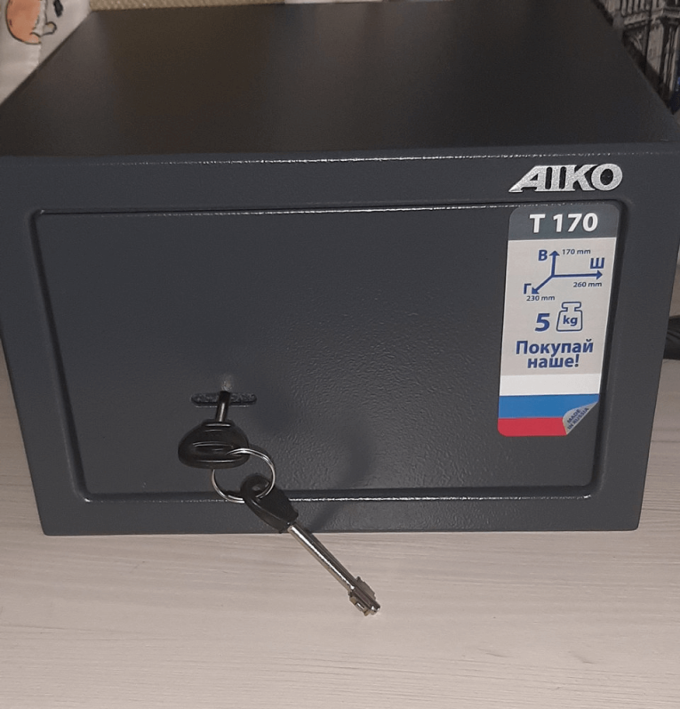 Мебельный сейф Aiko T-170 KL купить в Вологде