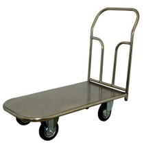 Платформенная тележка ТП НЖ 1 (г/п 300 кг, 800x500 мм, колеса черная резина 125 мм, нержавеющая сталь) Платформенная тележка ТП НЖ 1 (г/п 300 кг, 800x500 мм, колеса черная резина 125 мм, нержавеющая сталь)