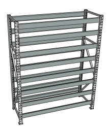 Стеллаж грузовой СГР 2000x2100x500 8 полок (без настила) Стеллаж грузовой СГР 2000x2100x500 8 полок (без настила)