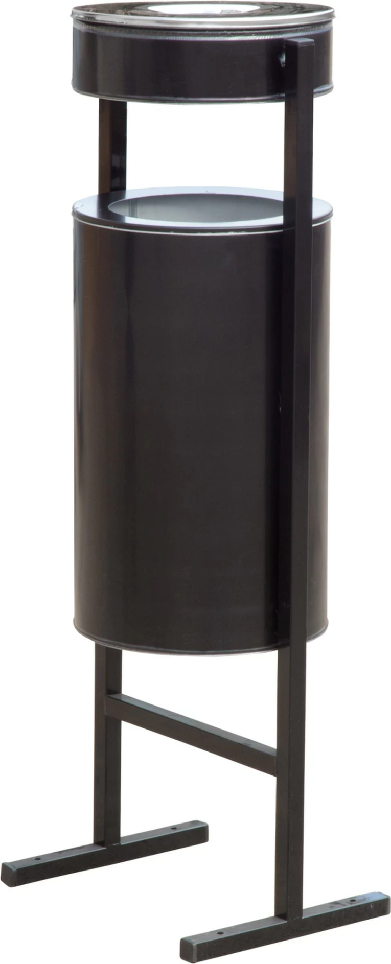 Урна уличная с пепельницей 36 литров черный купить в Вологде Урна уличная с пепельницей 36 литров черный купить в Вологде