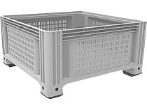 D-Box 1130 P 1130x1130x580 мм перфорированный серый на ножках D-Box 1130 P 1130x1130x580 мм перфорированный серый на ножках