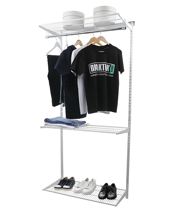 Гардеробная система Практик Home Basic G90 белая купить в Вологде