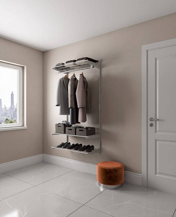 Гардеробная система Практик Home Basic G90 белая купить в Вологде