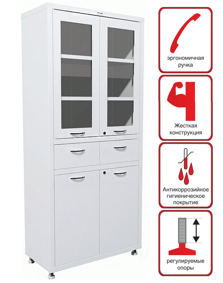 Медицинский шкаф HILFE МД 2 1780 R-1 купить в Вологде