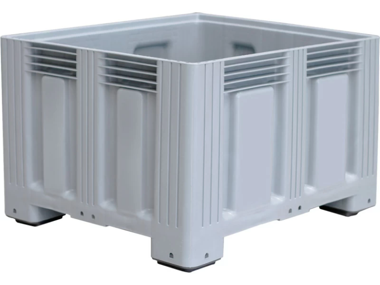 Контейнер 1200х1000х758 сплошной, на ножках серый купить в Вологде