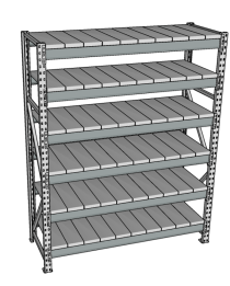 Стеллаж грузовой СГР 3000x900x1000 6 полок (металл) Стеллаж грузовой СГР 3000x900x1000 6 полок (металл)