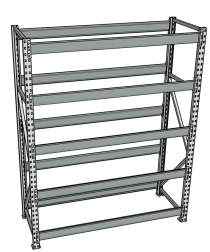 Стеллаж грузовой СГР 2000x900x1000 5 полок (без настила) Стеллаж грузовой СГР 2000x900x1000 5 полок (без настила)