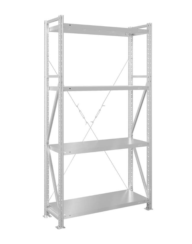 Стеллаж MS U 3000x1000x600 4 полки (400 кг, металл) купить в Вологде