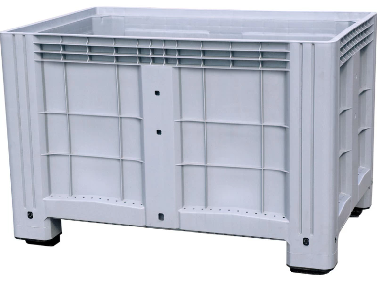 Контейнер 1200х800х800 сплошной, на ножках серый купить в Вологде