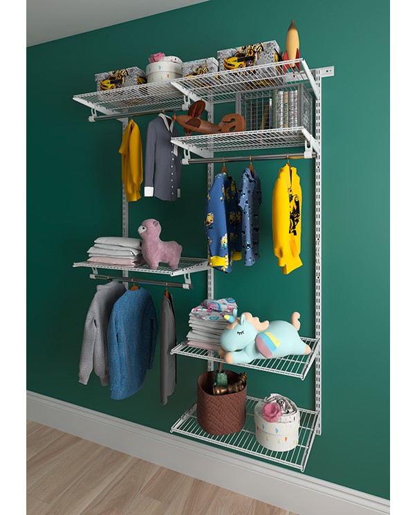 Гардеробная система Практик Home Optima G120 белая купить в Вологде