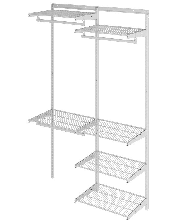 Гардеробная система Практик Home Optima G120 белая купить в Вологде