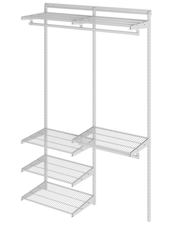 Гардеробная система Практик Home Optima G120 белая купить в Вологде