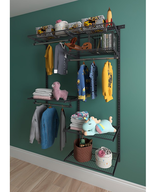 Гардеробная система Практик Home Optima G120 графит купить в Вологде