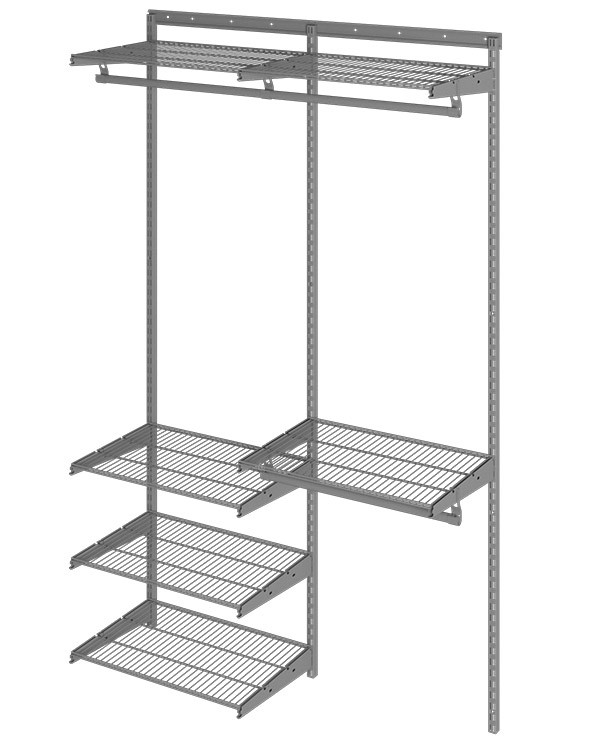 Гардеробная система Практик Home Optima G120 графит купить в Вологде