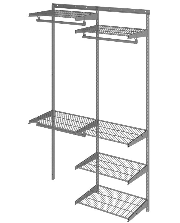 Гардеробная система Практик Home Optima G120 графит купить в Вологде