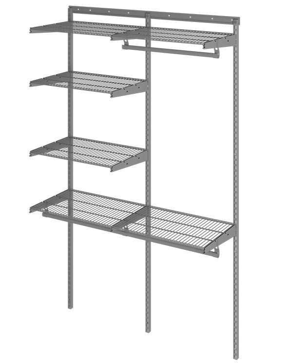 Гардеробная система Практик Home Optima G120 графит купить в Вологде