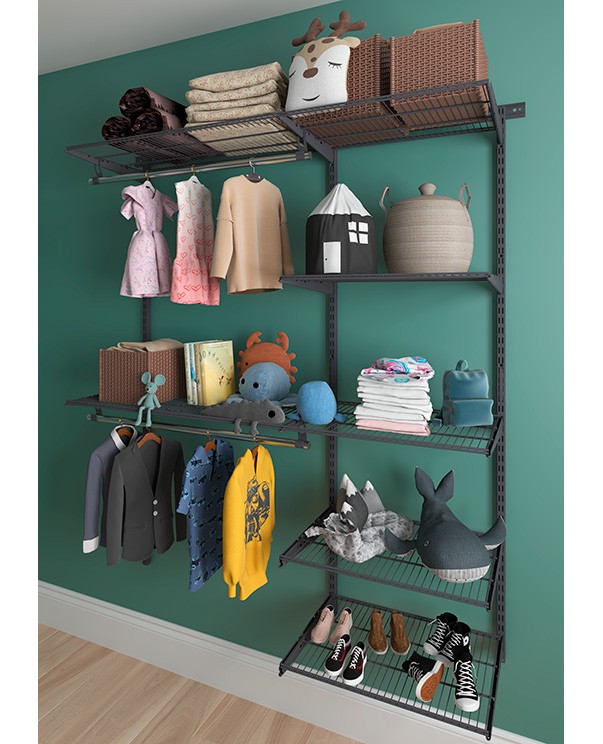 Гардеробная система Практик Home Optima G150 графит купить в Вологде