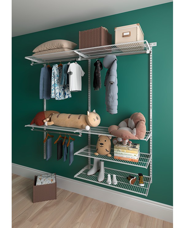 Гардеробная система Практик Home Optima G180 белая купить в Вологде