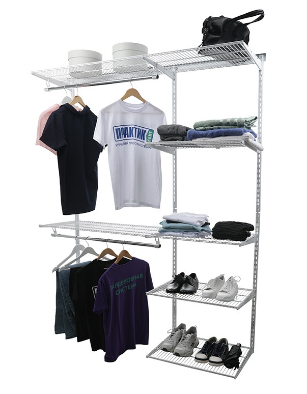 Гардеробная система Практик Home Optima G180 белая купить в Вологде