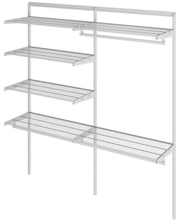 Гардеробная система Практик Home Optima G180 белая купить в Вологде