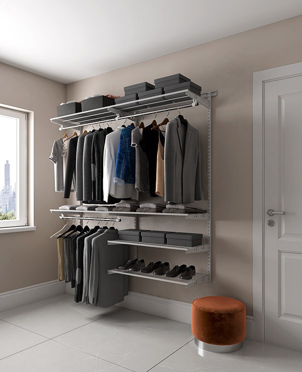 Гардеробная система Практик Home Optima G180 белая купить в Вологде