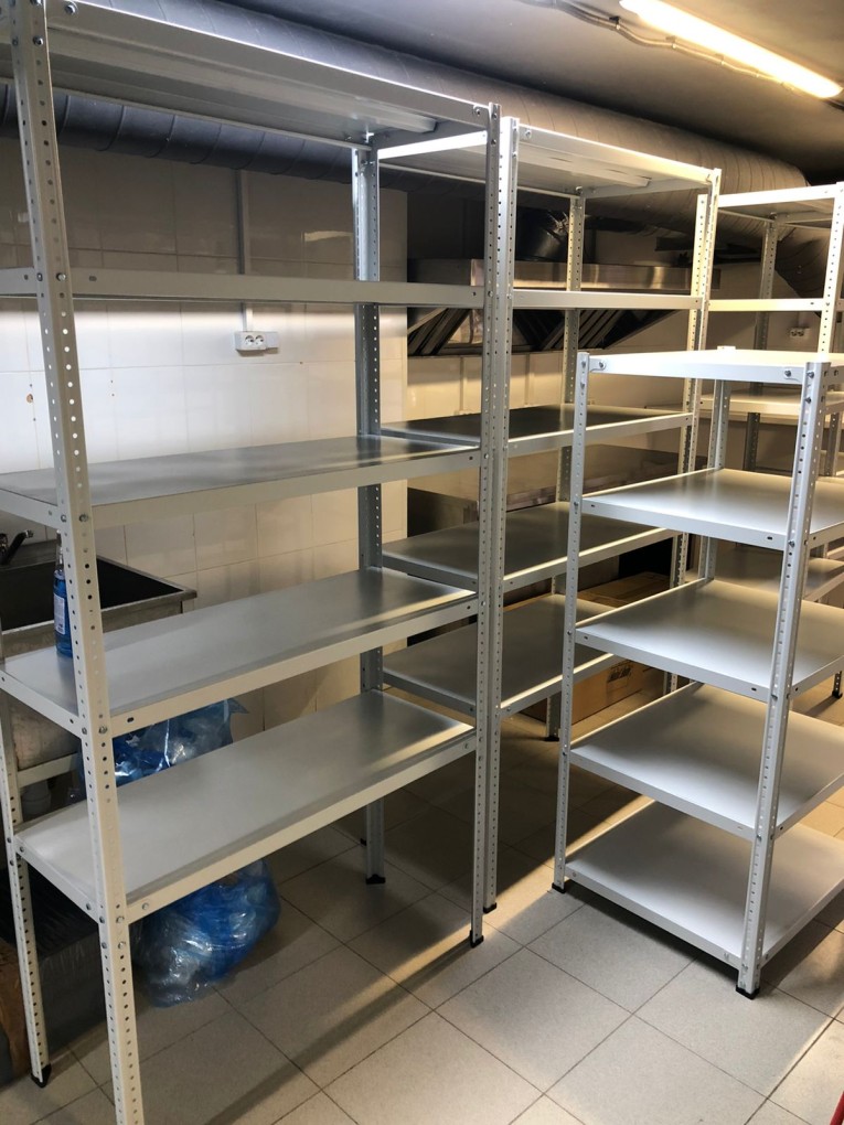 Стеллаж металлический Титан МС-500 1800х1000х300 5 полок купить в Вологде Стеллаж металлический Титан МС-500 1800х1000х300 5 полок купить в Вологде