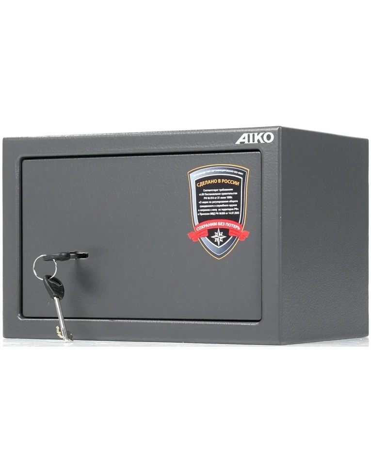 Сейф для пистолета Aiko TT-200, закрытый вид справа Сейф для пистолета Aiko TT-200, закрытый вид справа