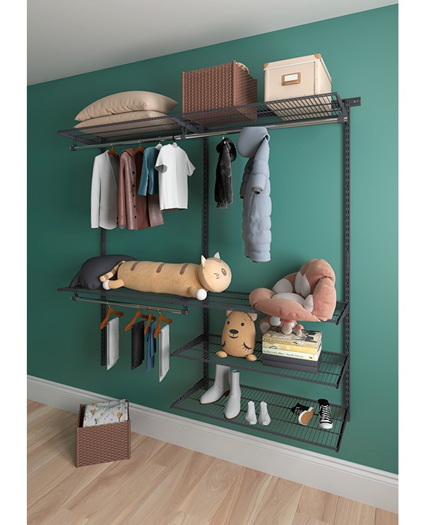 Гардеробная система Практик Home Optima G180 графит купить в Вологде