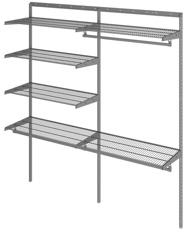 Гардеробная система Практик Home Optima G180 графит купить в Вологде