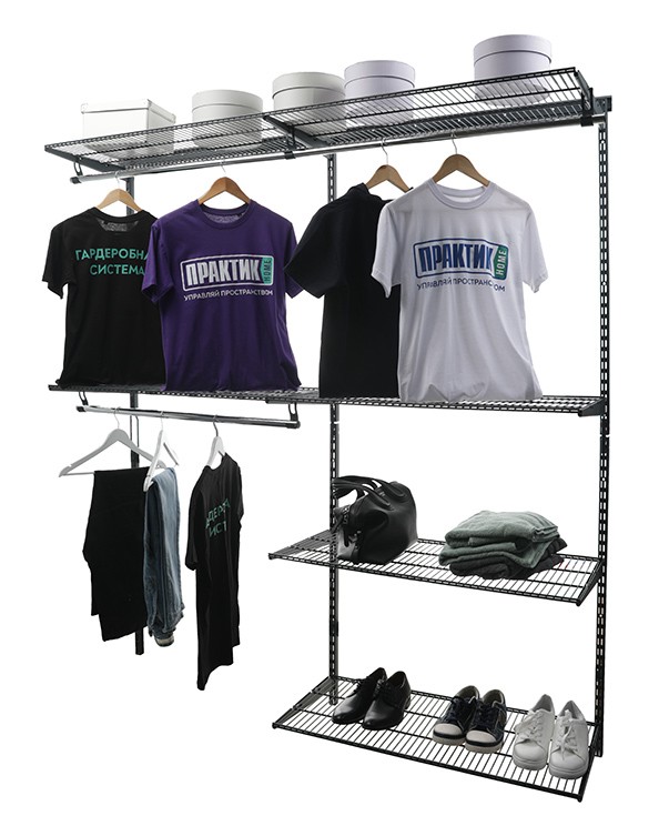 Гардеробная система Практик Home Optima G180 графит купить в Вологде