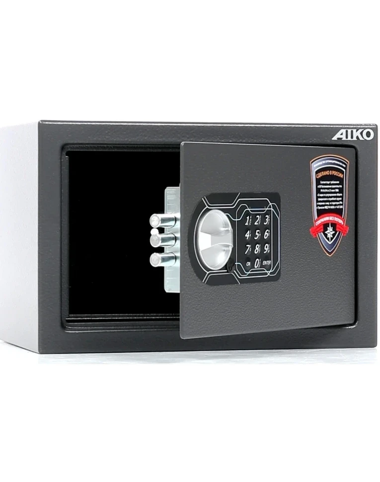 Сейф для пистолета Aiko TT-200 EL, с открытой дверцей