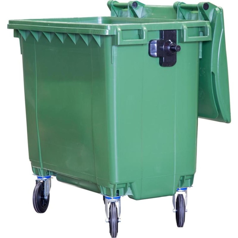 Мусорный контейнер 770л. зелёный купить в Вологде Мусорный контейнер 770л. зелёный купить в Вологде