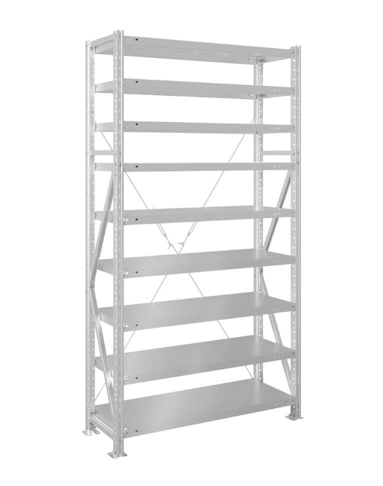 Стеллаж MS U 2500x1200x1000 9 полок (400 кг, металл) купить в Вологде