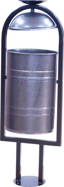 Урна металлическая с пепельницей 1050х370х300 мм серый антик Урна металлическая с пепельницей 1050х370х300 мм серый антик