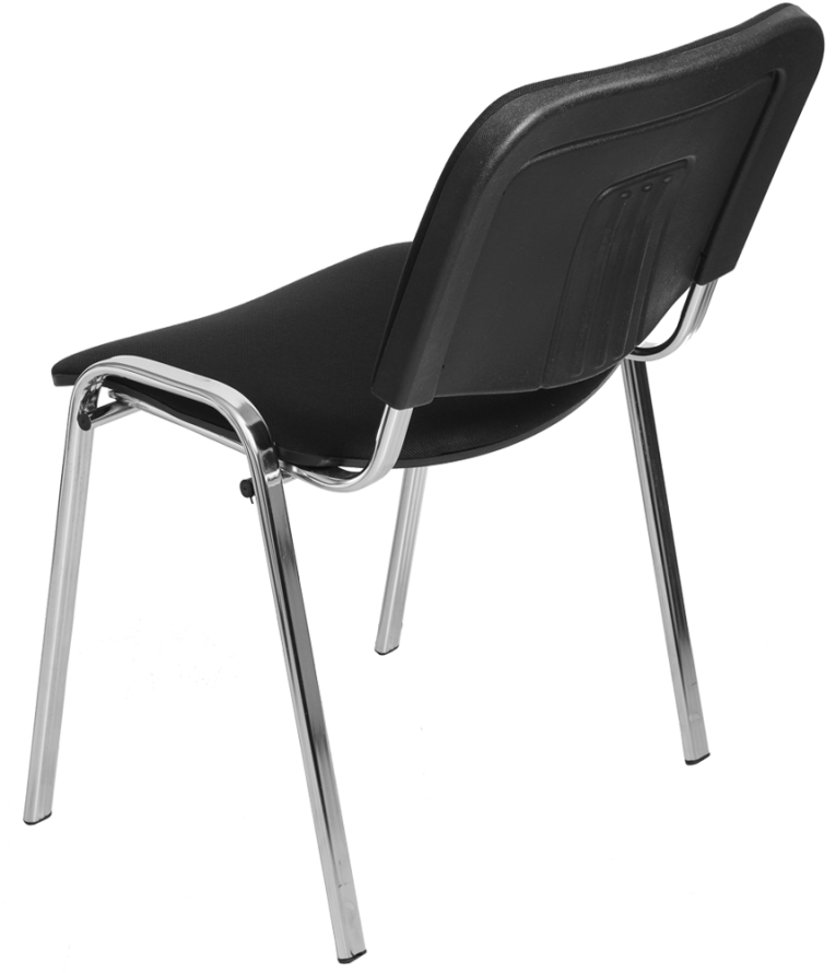 Стул Изо (черная ткань, хром) купить в Вологде Стул Изо (черная ткань, хром) купить в Вологде