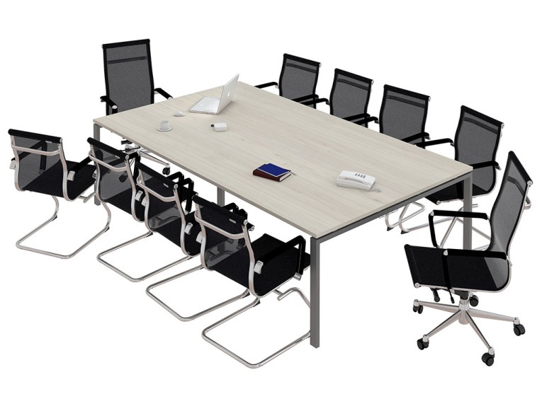 Стол для переговоров NT 320х144 вяз натуральный/антрацит купить в Вологде Стол для переговоров NT 320х144 вяз натуральный/антрацит купить в Вологде